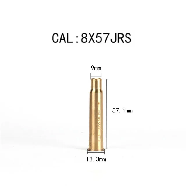 Красный лазерный латунный Boresight 7,62x39 7,62x54 9 мм CAL.38 45 223REM 308 Картридж Диаметр Sighter для прицела охоты - Цвет: Белый