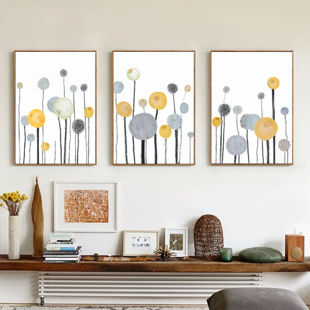 Modern Simple Abstract Tree Canvas Painting Pictures ...