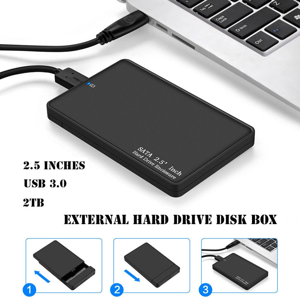 

2.5 Inch 2TB Portable USB 3.0 External Hard Drive Disk Storage Devices case