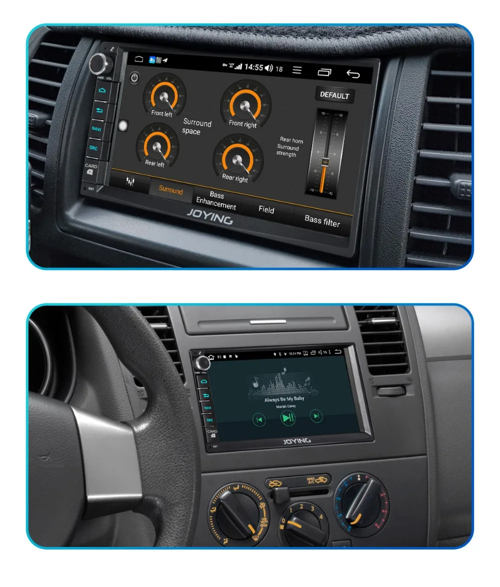 Perfect JOYING 2 din car radio autoradio universal 4GB+64GB GPS support SIM Card Android 8.1 Octa Core 7inch HD screen DSP WIFIfor Honda 11