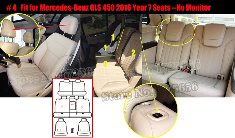 AutoDecorun посвященный Кожа автомобильные чехлы для сидений для Mercedes Benz gls 350d 400 500 550 Автокресло охватывает множество мест подушки опоры