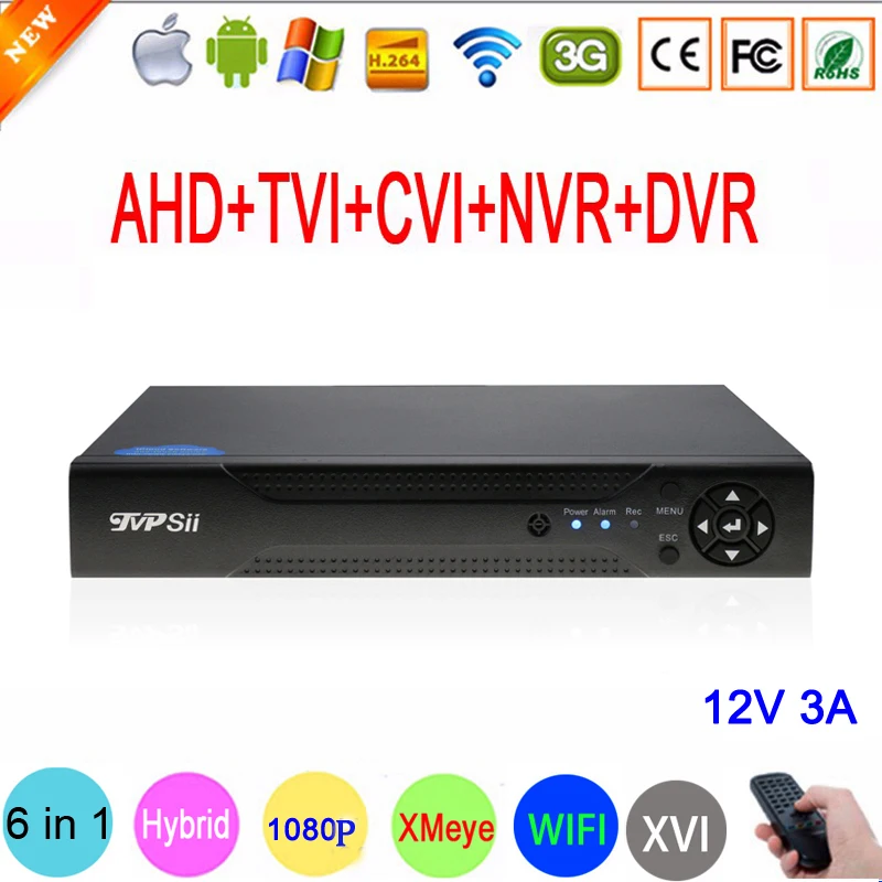 

5MP 16 Channel Surveillance Camera Xmeye H.265 Hi3531D 16CH 6 in 1 Wifi Hybrid Coaxial XVI NVR CVI TVi AHD CCTV DVR FreeShipping