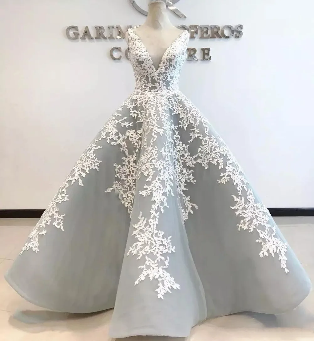 yousef-aljasmi-silver-lace-ball-gown-evening-dresses-v-neck-backless-princess-prom-dress-floor-length-appliqued-vestidos-de-novia-custom