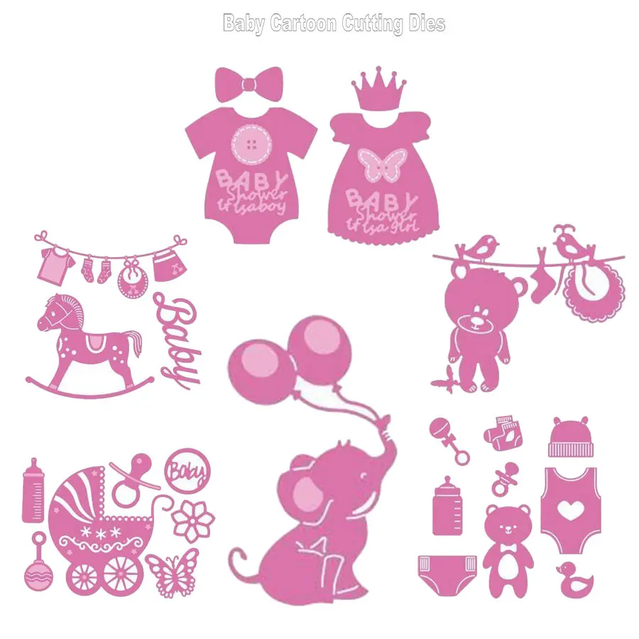 

Cartoon Baby Clothing Dress Metal Cutting Dies Coveralls Scrapbooking Dies for DIY Stencil Card Photo Paper Making Embossing CUT