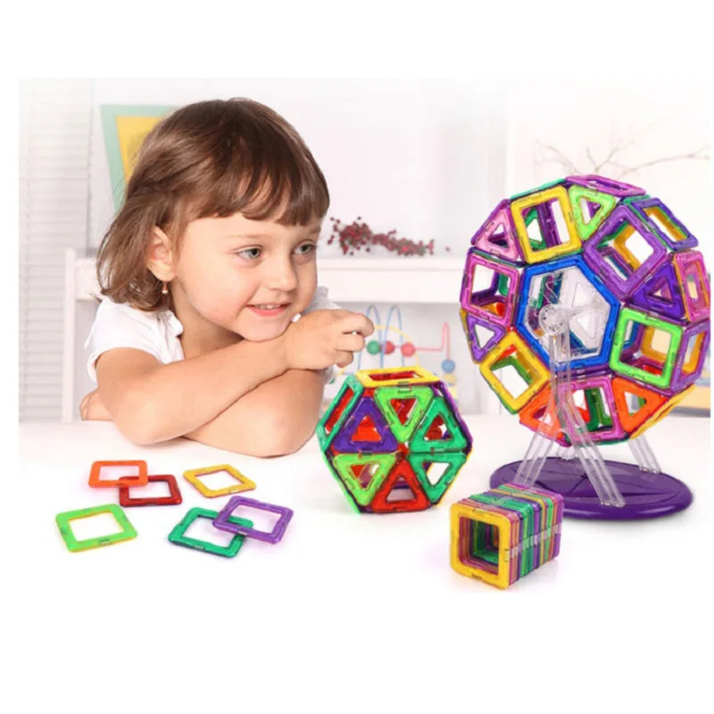 Koop 252 stks Mini Magnetische Designer Bouw Set Model   Gebouw Speelgoed Plastic Magnetische Blokken Educatief Speelgoed Voor kinderen geschenken