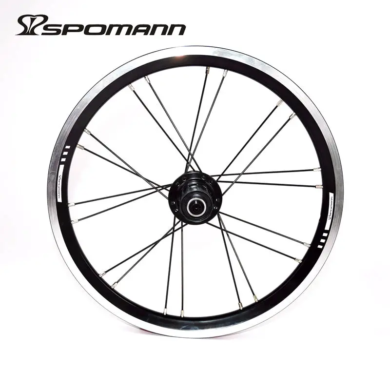 SPOMANN خفيفة دراجة عجلات 16 بوصة BMX العجلات 11 سرعات للطي عجلة الدراجة V الفرامل دراجة عجلة مجموعات دراجة أجزاء