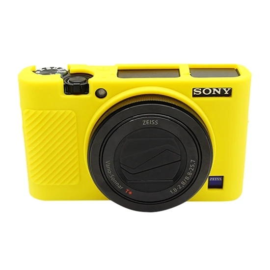 Мягкий силиконовый чехол для камеры sony RX100 III/IV/V, резиновый защитный чехол для корпуса, чехол для камеры sony RX100 III/IV/V - Цвет: Yellow
