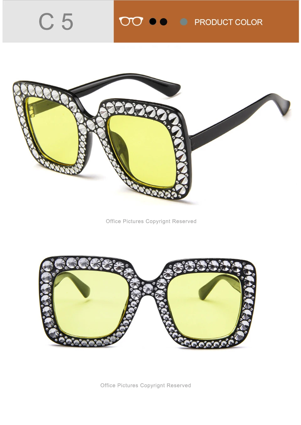 jumlai Large Frame Sunglasses Women Luxury ManWomen Sun Glasses Classic Vintage Outdoor Shopping Oculos De Sol (8)