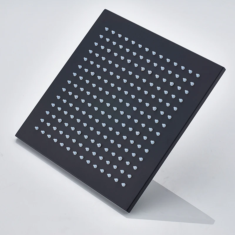 quyanre wanfan gappo matte black thermostatic shower faucet set brass rainfall shower head functional handshower with swivel tub spout 3-way thermostatic shower bathroom shower faucet5