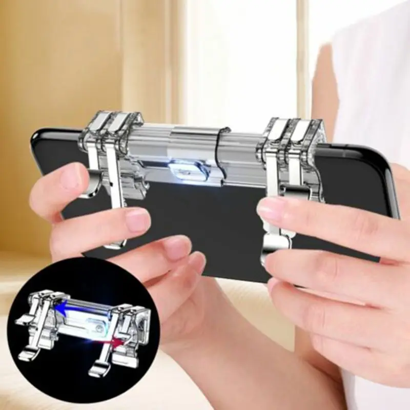 

New K9 Metal Mobile Game Gamepad Trigger L1R1 Smartphone Shooter Controller for PUBG qiang