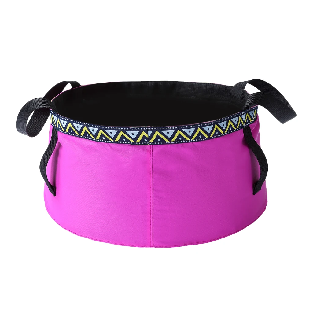 Foldable Sink Wash Basin Washbasin Bucket Outdoor Camping Water Pot Bag 6/8/12L for Kayak Canoe Fishing Picnic Hiking Accessory