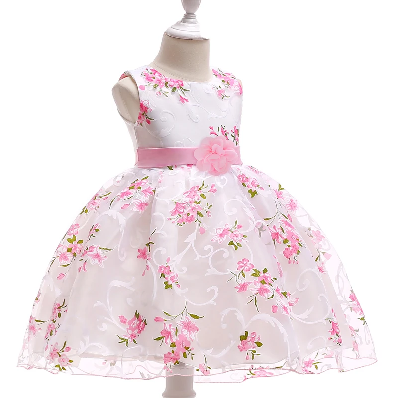Г. Летние Детские платья для девочек, одежда платье с цветочным рисунком для маленьких девочек розовое платье принцессы на день рождения вечерние платья на свадьбу От 2 до 3 лет