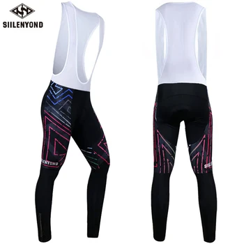 

Siilenyond Winter Cycling Bib Pants 2019 With 3D Gel Pad MTB Bicycle Cycling Trousers Thermal Fleece Cycling Racing Bike Tights