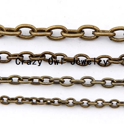 06662 Antique Bronze Color Alloy Pattern Necklace Chain Jewelry Finding 1 pc