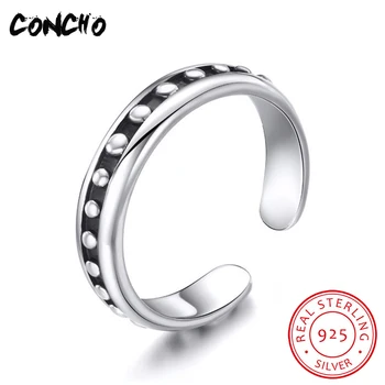 

2018 Direct Selling Sale Bands None Party Anel Feminino Concho Jewelry 925 Sterling Geometric Shape Rings For Men