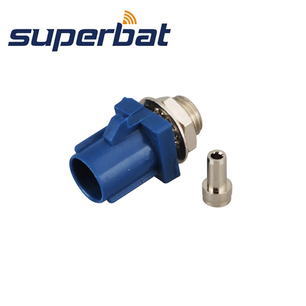 Blue RF Coaxial Connector for GPS Telematics Navigation