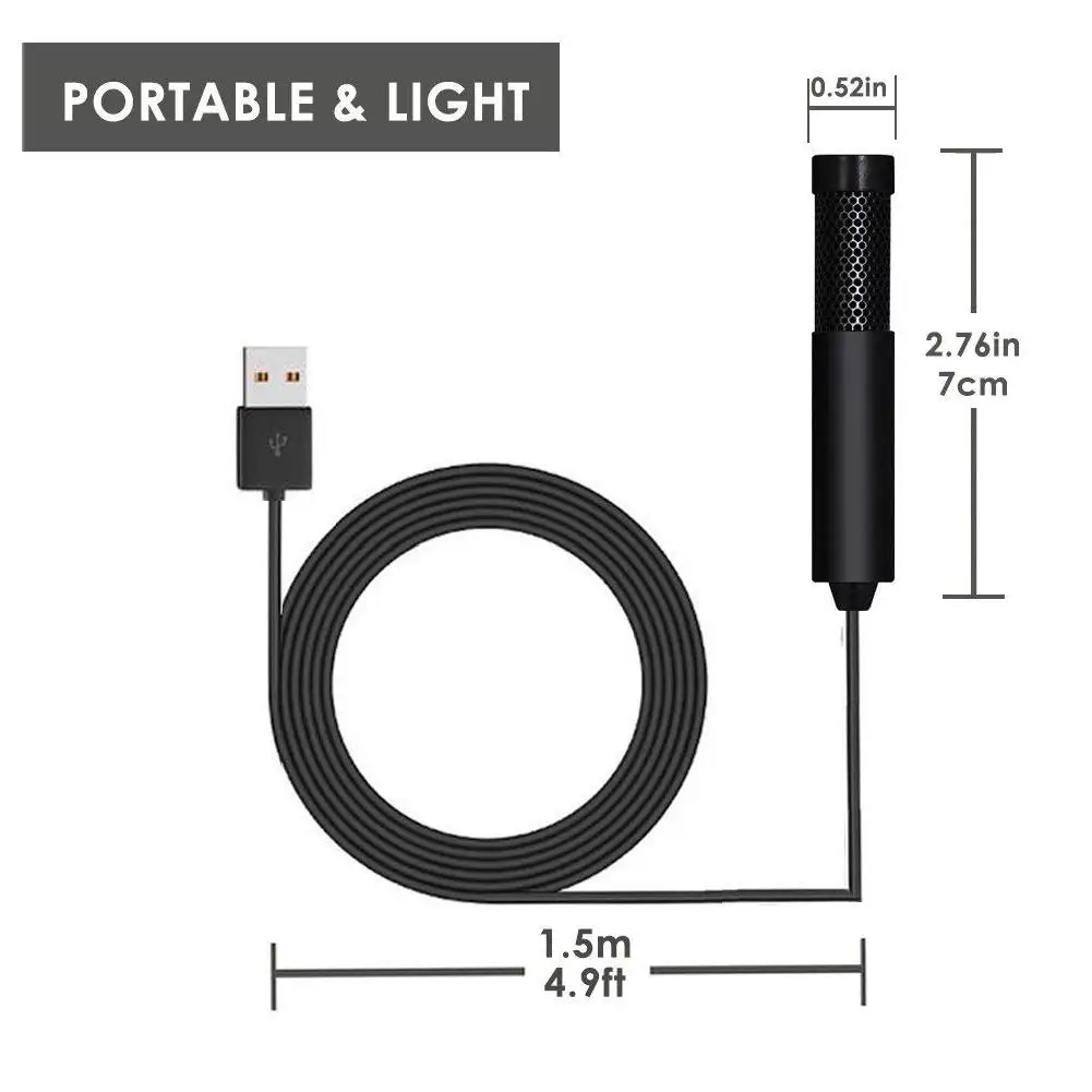 2020 Новый мини USB микрофон Портативный Студийный конденсаторный для