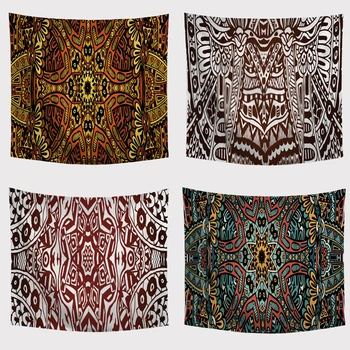

Fashion Ethnic Style Tapestry Wall Art Tapestries Table Cloth Beach Towel Color Retro Geometric Home Decor Door yoga Living Room