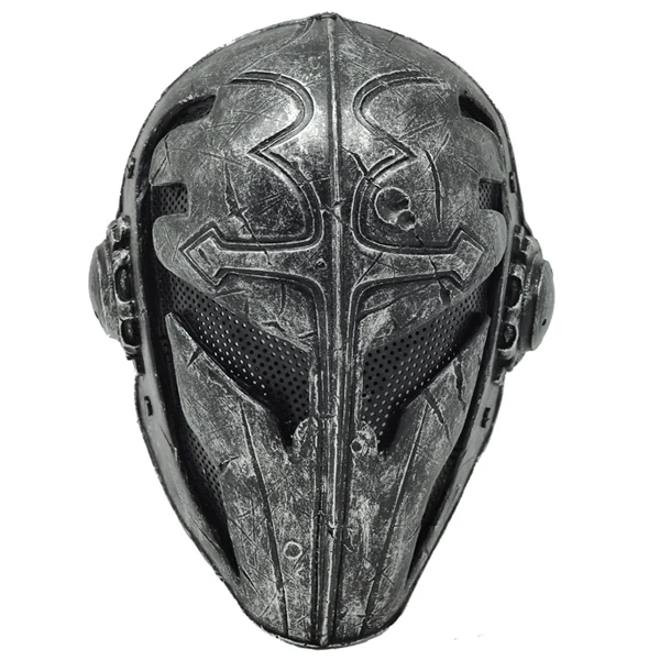 

Paintball Airsoft Wire Mesh Templar Fabric Plastic Mask (BLACK) Sports Helmets