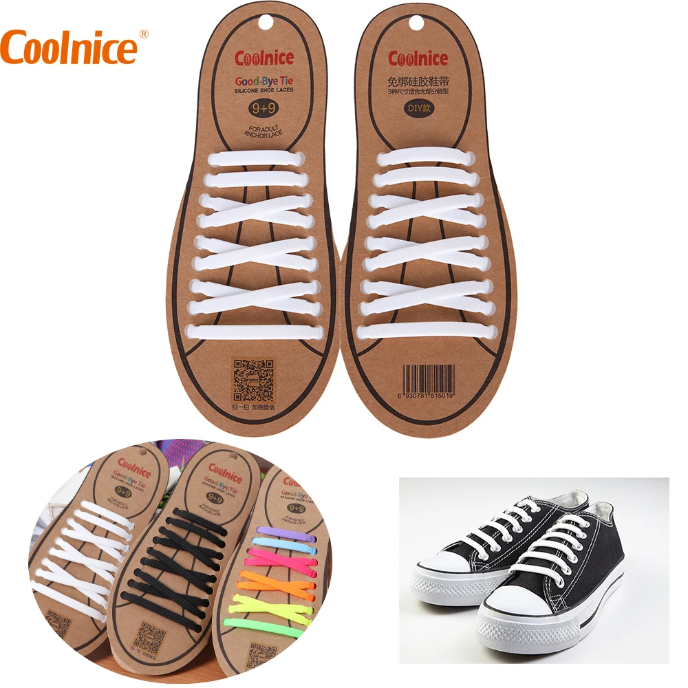 classic styles best selling sale online Coolnice 18pcs/set No tie Shoelaces Elastic Silicone Shoelaces ... classic styles best selling sale online Coolnice 18pcs/set No tie Shoelaces Elastic Silicone Shoelaces ...