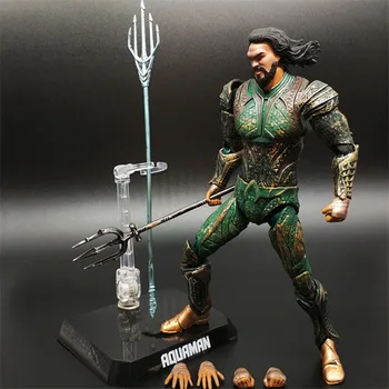 

17cm Justice League Aquaman Battle ver figure Model PVC Movable joint Action Figure Toys New Collection brinquedos Gift