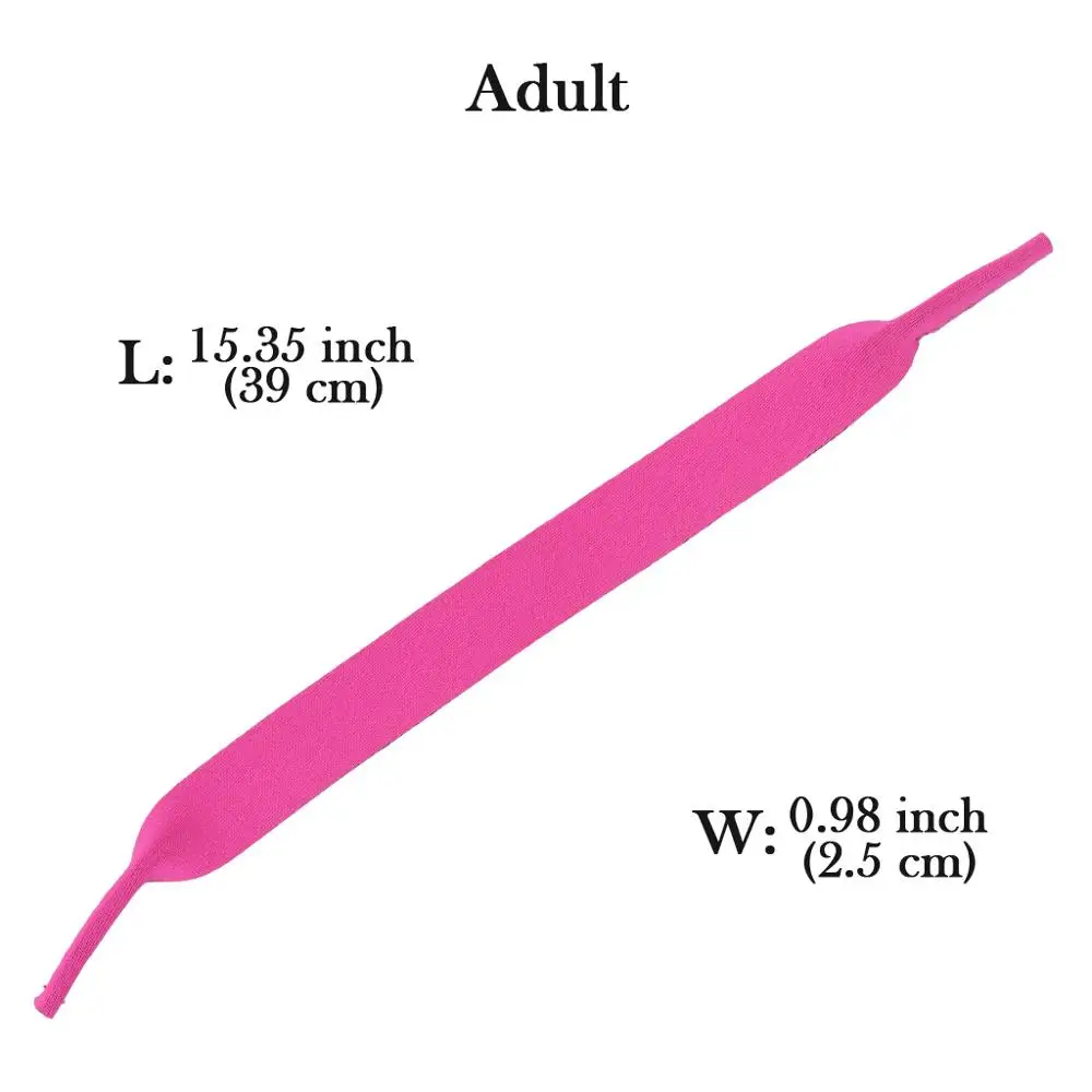 2 X Очки неопрен Нескользящие Средства ухода за кожей Шеи Ремешок фиксатор шнура/Сеть/ремешок String Для Солнцезащитные очки для женщин глаз Очки - Цвет: Pink