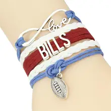Любовь счета браслет футбольная команда Шарм замша Wrap мужчины браслет и браслеты для женщин ювелирные изделия