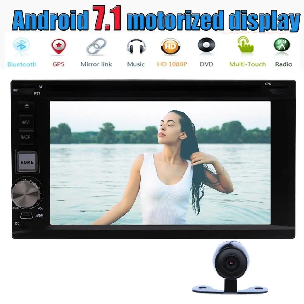 6 2 Octa core Car DVD Player Android 7 1 in Dash GPS Bluetooth Autoradio Stereo