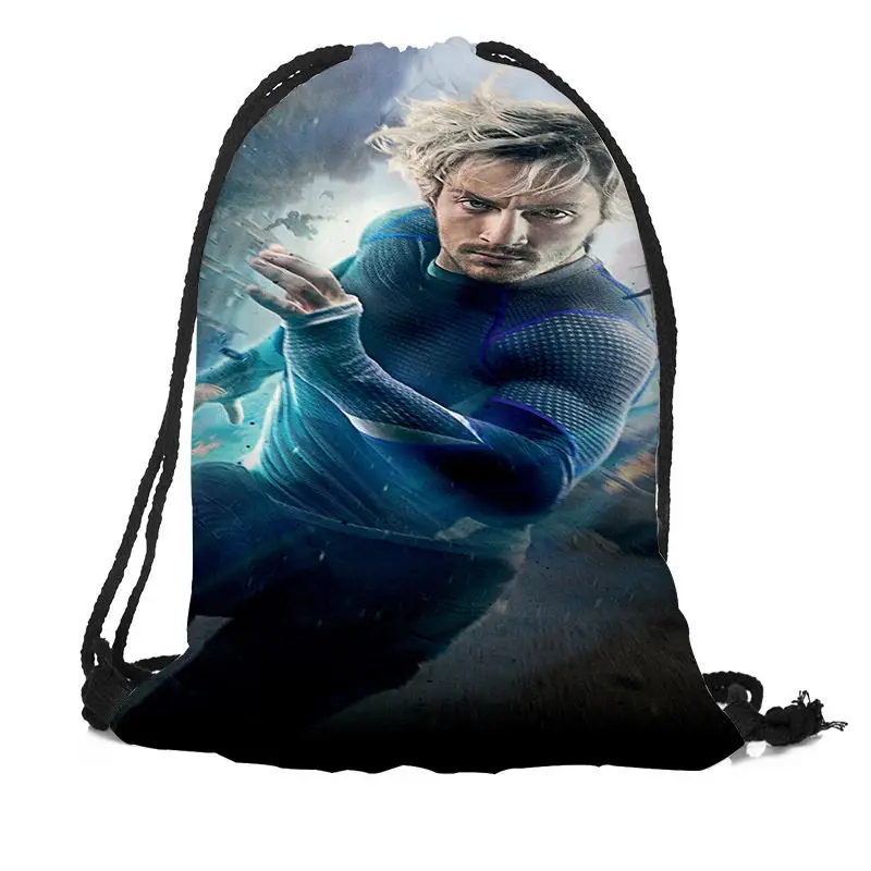 Marvel рюкзак с принтом на шнурках путешествия пляжные школьные сумки большой емкости настроить ваши изображения - Цвет: 12