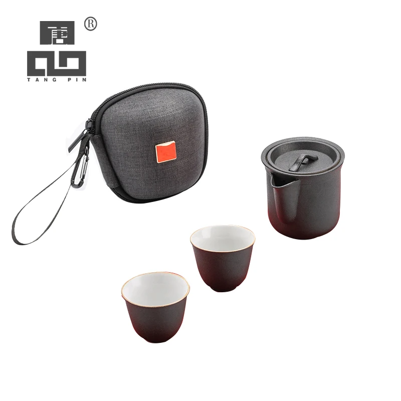 TANGPIN ceramic teapot teacups a tea sets portable travel tea sets with travel bag TANGPIN ceramic teapot teacups a tea sets portable travel tea sets with travel bag