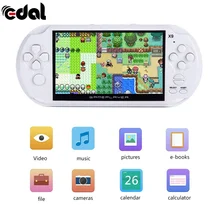8G X9 Rechargeable 5.0 inch 8G Handheld Retro Game Console Video MP3 Player Camera Handheld Game Players