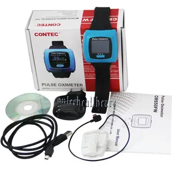 

NEW CMS-50F Wrist Pulse Oximeter, Spo2 Monitor Daily And Overnight Sleep CE FDA
