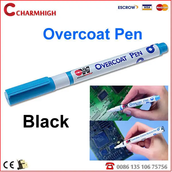 free shipping, overcoat pen black, itw chemtronics cw3300blackChemtronics Circuitworks Cw3300black Conformal Coating Pen #12