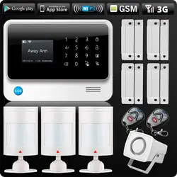 G90B 2,4 г Wi-Fi 3g SIM GSM GPRS SMS Беспроводной дома охранной сигнализации Системы IOS приложение для Android удаленного Управление проводной детектор