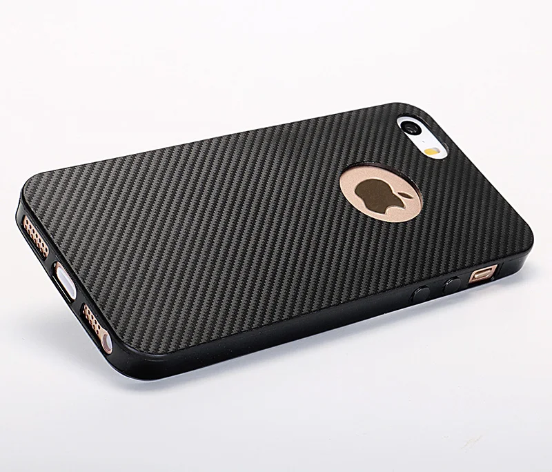 carbon fiber silicone case iphone 5 5s se (7)
