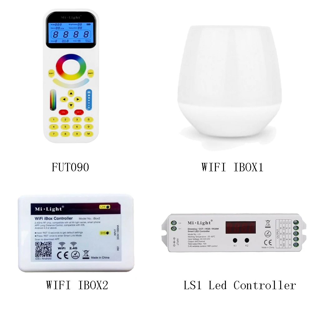 Mi светильник FUT090 пульт дистанционного управления 2,4G Wifi Ibox1/2 управления LS1 умный светодиодный контроллер для RGB/RGBW/RGBWW светодиодный светильник DC12-24V