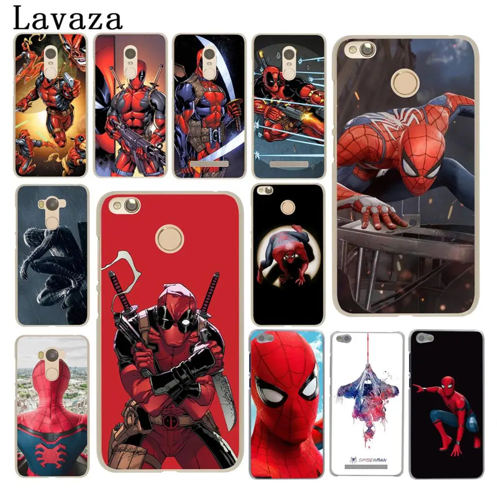 

Lavaza Spider Man Deadpool Spider-Man Marve Hard Phone Case for Xiaomi Redmi 5 Plus 6A 4A S2 Note 5A Prime 5 6 7 Pro 4 4x Cover