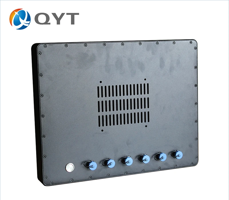 QYT 15 дюймов i3 6100 промышленный компьютер полный водонепроницаемый IP65 IP66 IP67 IP68 12 В DC алюминиевый сплав структура порт является дополнительным