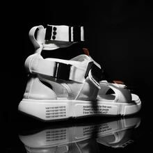 Мужские сандалии-гладиаторы; Повседневные Удобные и мягкие пляжные сандалии на платформе; Мужская парусиновая обувь; мужские сандалии; сезон лето; коллекция года