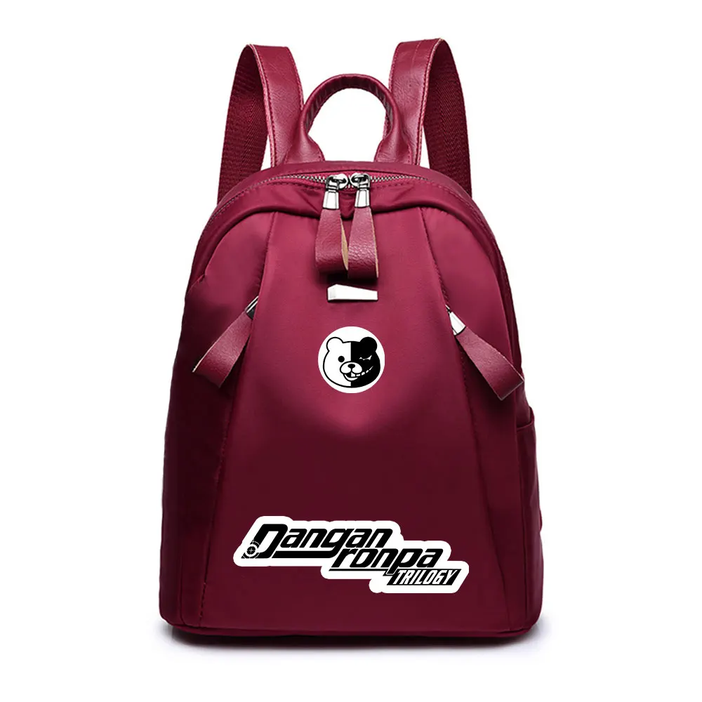 Danganronpa Монокума женский рюкзак Оксфорд закрывающийся на молнию повседневные
