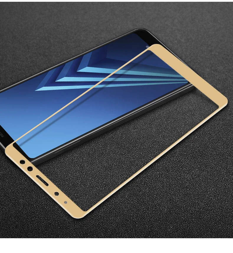Закаленное 3d стекло для Samsung Galaxy A8 Plus 2018 защитная пленка экрана 2 шт.|Защитные