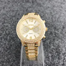 HOT Sell Casual Pulseira Mulheres Relógio De Quartzo Presentes Para A Menina liga Inoxidável Completa Strass relógio de pulso Relogio feminino