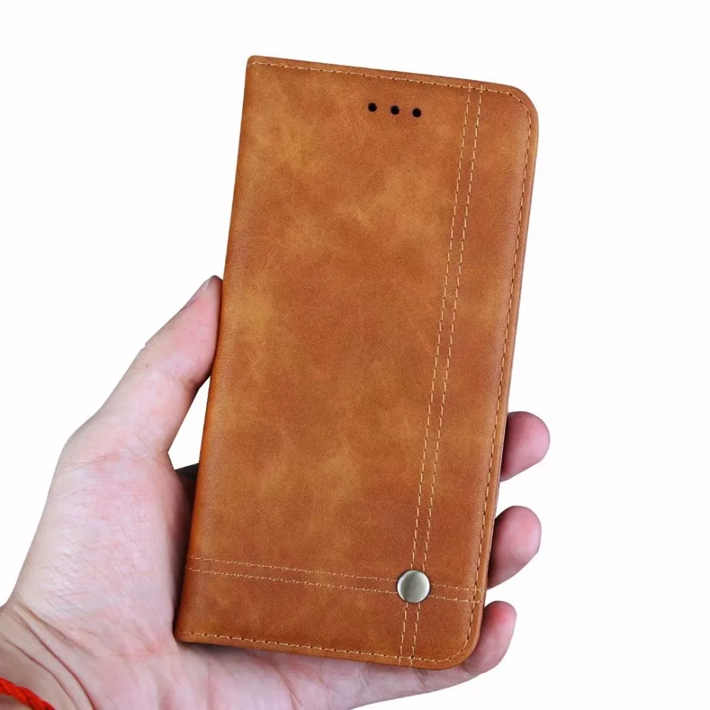 

Luxury High Quality Vintage Leather Flip Cover Wallet Case For Samsung Galaxy A8 2018 /A8 Plus 2018