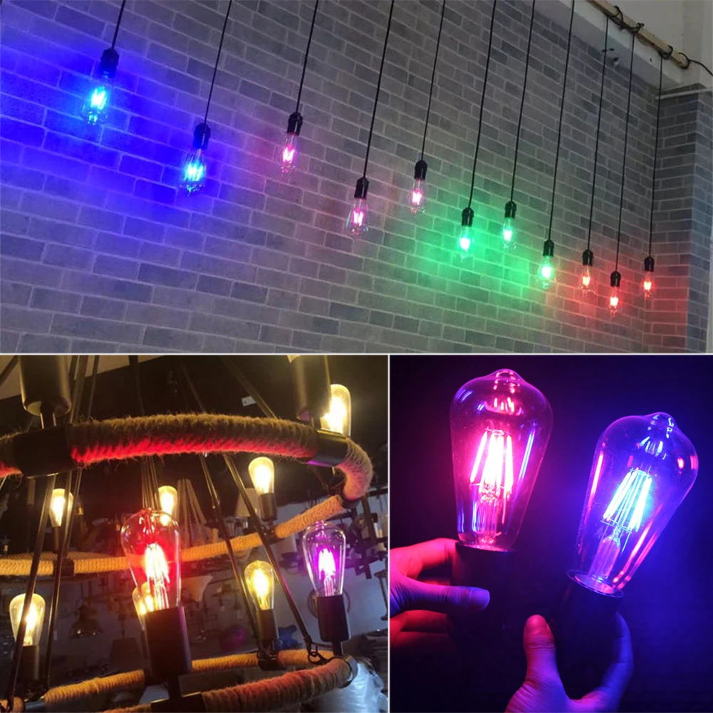 10 шт. светодиодные лампы накаливания для Эдисона 8 Вт|lamparas led|led filament bulb e27led |