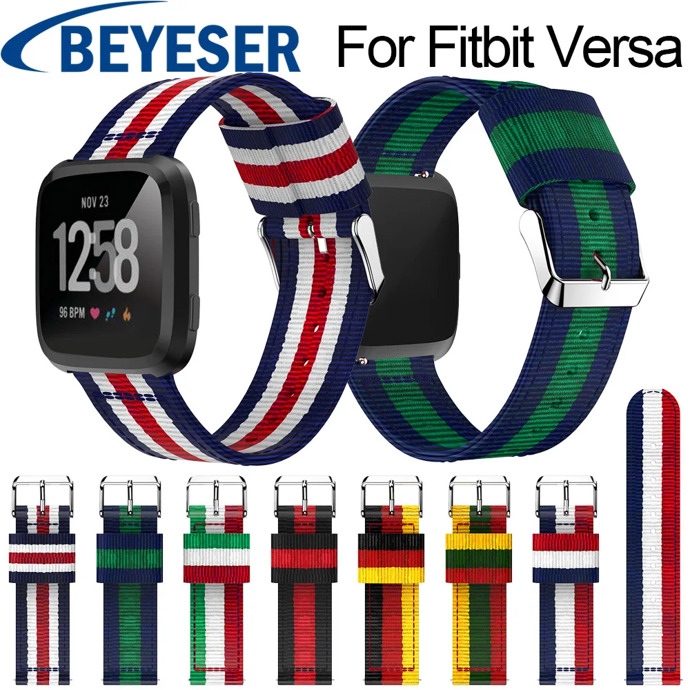 

New Arrival Nylon Watchband for Fitbit Versa Sport Watch Band Wriststrap for Fitbit Versa Strap Replacement Watch Band Strap