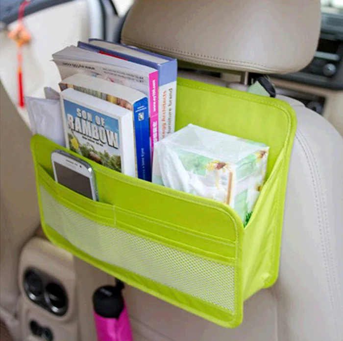 Travel Accessories Ehicle Article Storage Hanging Bag Car Storage Bag for Rear Seat of Automobile Magazine Newspaper Sorting Bag