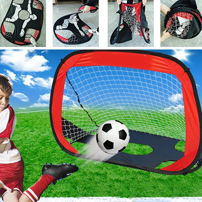 Relefree Foldable Soccer Goal Net 2-in-1 Pop Up Kids Football Ball Goal Net Soccer Training Target Indoor Outdoor Sports Gate Relefree Foldable Soccer Goal Net 2-in-1 Pop Up Kids Football Ball Goal Net Soccer Training Target Indoor Outdoor Sports Gate