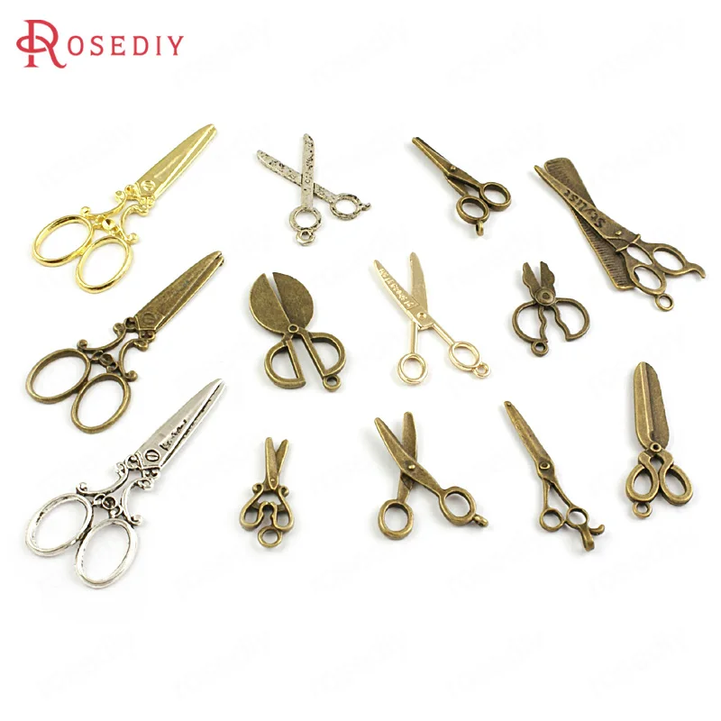 

(19778)Zinc Alloy Sewing Scissors Tailor scissors Charms Pendants Jewelry Findings Accessories More styles can picked