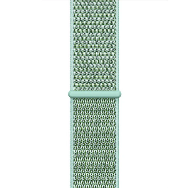 Ремешок для часов Спортивная петля для Apple Watch Starp 4 3 2 1 ремешок для часов светоотражающий ремешок для Iwatch двухслойный тканый нейлоновый дышащий - Цвет ремешка: marine green