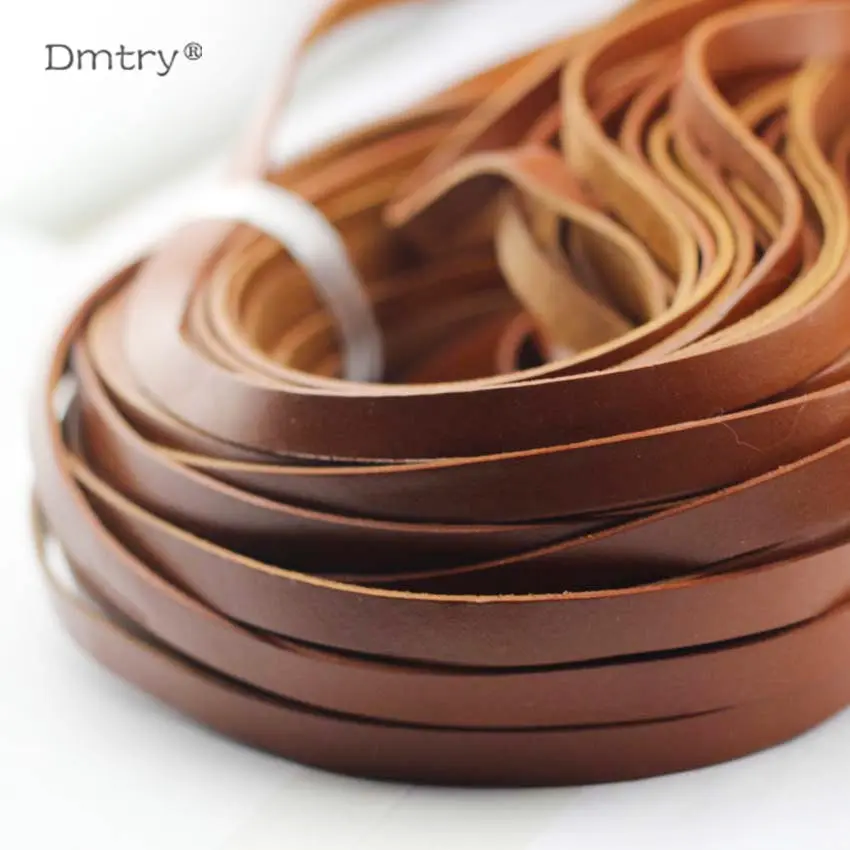 

Anslow 3meter/lot High Quality 10*2mm Genuine Leather Cord For Bracelet Jewelry Rope Cord Findings Accessories Material LT0003